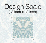 Wallpaper Tapestry Damask Wallpaper // Teal