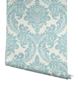 Wallpaper Tapestry Damask Wallpaper // Teal