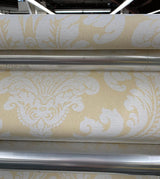 Wallpaper Tapestry Damask Wallpaper // Yellow
