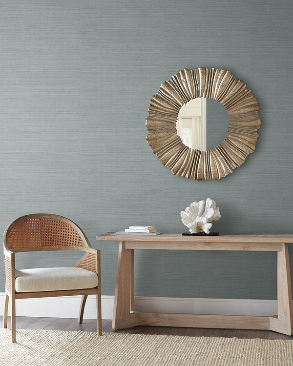Wallpaper Tasar Silk Wallpaper // Blue