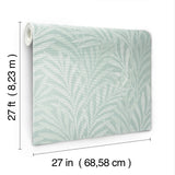 Wallpaper Tea Leaves Stripe Wallpaper // Blue