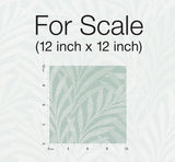 Wallpaper Tea Leaves Stripe Wallpaper // Blue