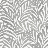 Wallpaper Tea Leaves Stripe Wallpaper // Cream & Black