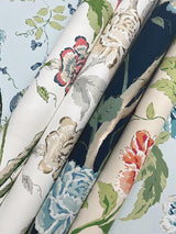 Wallpaper Teahouse Floral Wallpaper // Light Blue