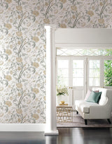 Wallpaper Teahouse Floral Wallpaper // Neutral
