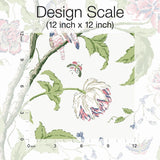 Wallpaper Teahouse Floral Wallpaper // White & Blush