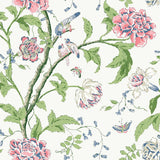 Wallpaper Teahouse Floral Wallpaper // White & Blush