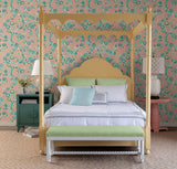 Wallpaper Temple Garden Peel & Stick Wallpaper // Coral
