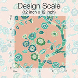 Wallpaper Temple Garden Peel & Stick Wallpaper // Coral