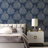 Wallpaper Tender Wallpaper // Navy & Silver