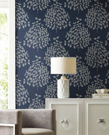 Wallpaper Tender Wallpaper // Navy & Silver