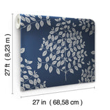 Wallpaper Tender Wallpaper // Navy & Silver