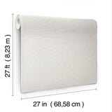 Wallpaper Textile Sisal Grasscloth Wallpaper // Light Grey