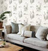 Wallpaper The Magnolia Wallpaper // Grey & Off White