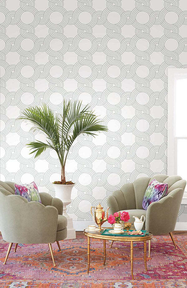 Wallpaper The Twist Wallpaper // Grey