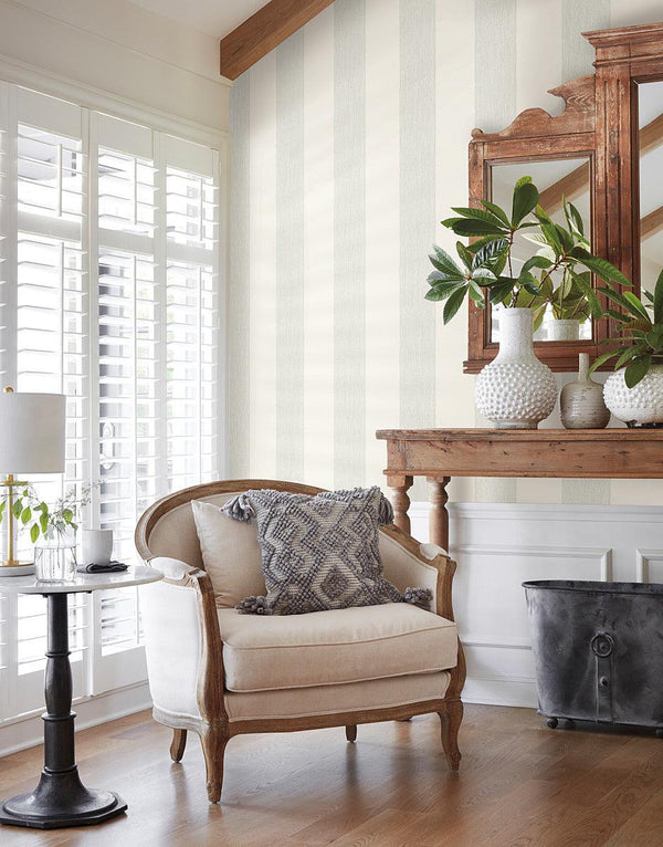 Wallpaper Thread Stripe Wallpaper // Blue