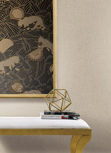 Wallpaper Tibetan Tigers Wallpaper // Black & Taupe