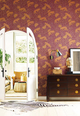 Wallpaper Tibetan Tigers Wallpaper // Orange & Gold