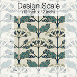 Wallpaper Tracery Blooms Wallpaper // Beige Metallic