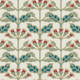 Wallpaper Tracery Blooms Wallpaper // Cream Metallic