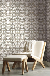 Wallpaper Tracery Blooms Wallpaper // White