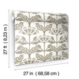 Wallpaper Tracery Blooms Wallpaper // White