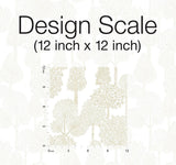 Wallpaper Treetops Peel & Stick Wallpaper // Gold Metallic