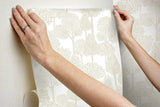 Wallpaper Treetops Peel & Stick Wallpaper // Gold Metallic