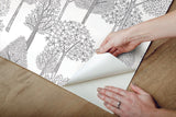 Wallpaper Treetops Peel & Stick Wallpaper // Grey