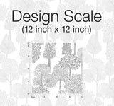Wallpaper Treetops Peel & Stick Wallpaper // Grey