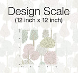 Wallpaper Treetops Peel & Stick Wallpaper // Pink & Mint