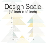 Wallpaper Triangles Peel & Stick Wallpaper // Aqua & Yellow