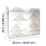 Wallpaper Triangles Peel & Stick Wallpaper // Neutral