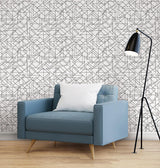 Wallpaper Triangulation Peel & Stick Wallpaper // Black & White