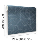 Wallpaper Triangulation Peel & Stick Wallpaper // Navy