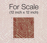 Wallpaper Tribal Print Wallpaper // Red & Tan