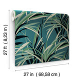Wallpaper Tropical Paradise Wallpaper // Green & Teal