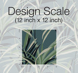 Wallpaper Tropical Paradise Wallpaper // Green & Teal