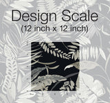 Wallpaper Tropical Toss Wallpaper // Black