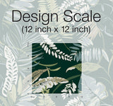 Wallpaper Tropical Toss Wallpaper // Dark Green