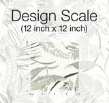 Wallpaper Tropical Toss Wallpaper // White