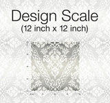 Wallpaper Tudor Diamond Damask Wallpaper // Black