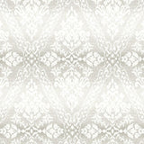 Wallpaper Tudor Diamond Damask Wallpaper // Grey