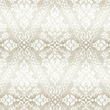 Wallpaper Tudor Diamond Damask Wallpaper // Off White