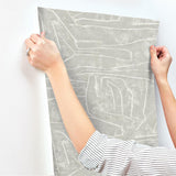 Wallpaper Urban Chalk Peel & Stick Wallpaper // Grey
