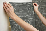 Wallpaper Urban Chalk Peel & Stick Wallpaper // Grey