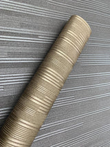 Wallpaper Vertical Plumb Wallpaper // Charcoal Metallic