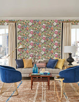 Wallpaper Vincent Poppies Wallpaper // Purple