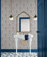 Wallpaper Vintage Blooms Wallpaper // Grey