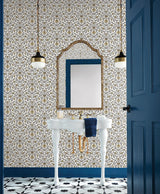 Wallpaper Vintage Blooms Wallpaper // Yellow